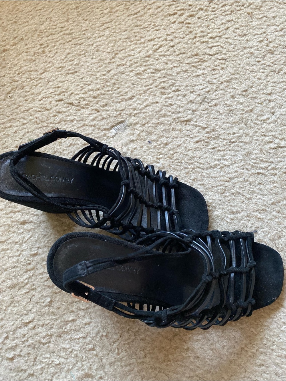 Rachel Comey Black Strappy Heeled Sandals size 8 - Picture 2 of 9
